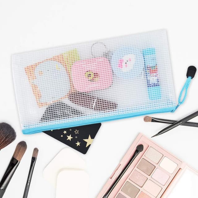 Thumbnail 5 de A6 Mesh Pencil Pouch 20 pcs clear organiser ✏