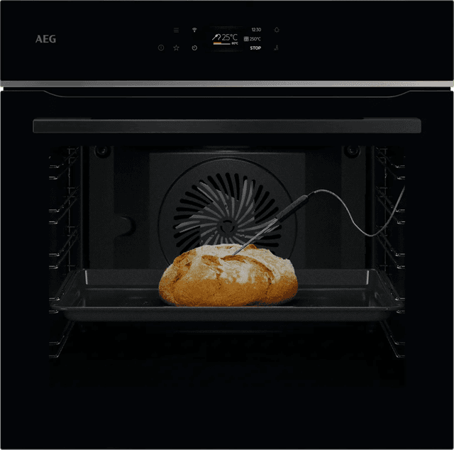 Detalle de AEG TE7PB63ZAB Einbaubackofen mit MealAssist