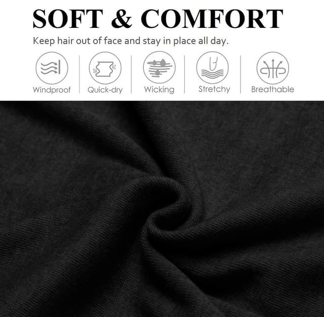 Thumbnail 2 de Huachi Wide Headbands Boho Non-Slip Headband