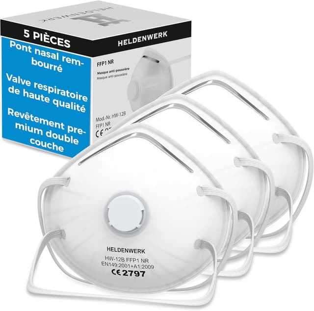 Imagen de HELDENWERK Atemschutzmaske 5er Set 😷 en OfertitasTOP