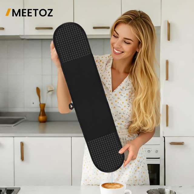 Detalle de MEETOZ oven gloves 260°C heat resistant