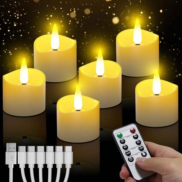 Imagen de daphomeu Bougies LED lot de 6 🕯 en OfertitasTOP