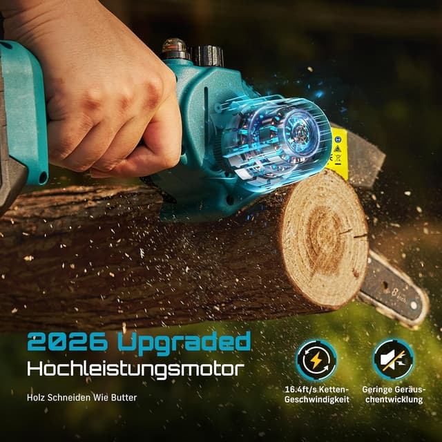 Thumbnail 2 de SEESII CH820+ Mini Kettensäge 8 Zoll