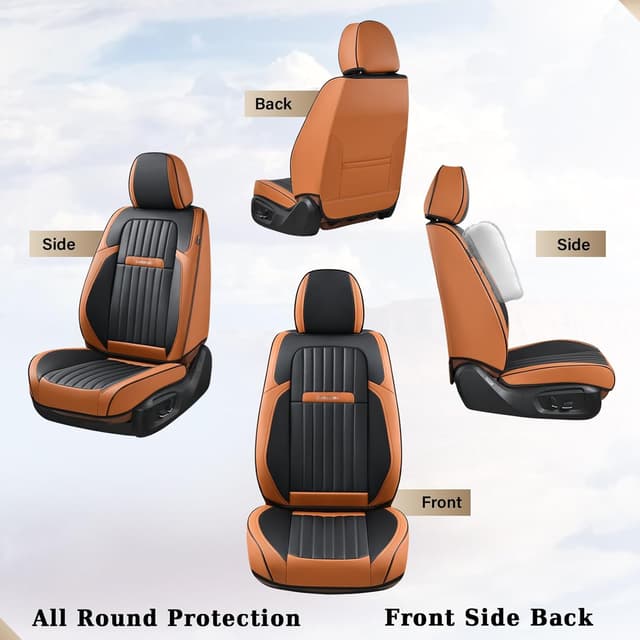 Thumbnail 4 de Coverado Car Seat Covers Full Set Nappa Leather
