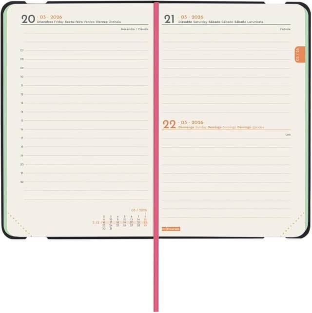 Detalle 2 de Finocam Agenda 2026 1 día/página — Catalán 📒