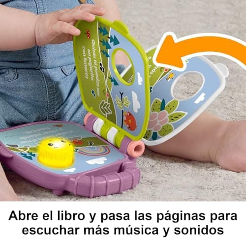 Detalle de Fisher-Price Libro de cuentos musical del Monito morado JFN09 (luces y sonidos en castellano)