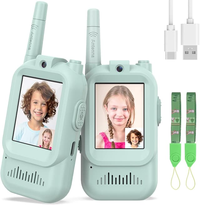 Detalle de Hangrui Video Walkie Talkies for Kids (2-Pack) with Long Range & Video