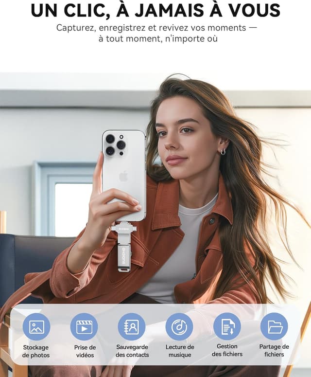 Detalle 2 de Clé USB SUDEHO 256 Go MFi ⚙