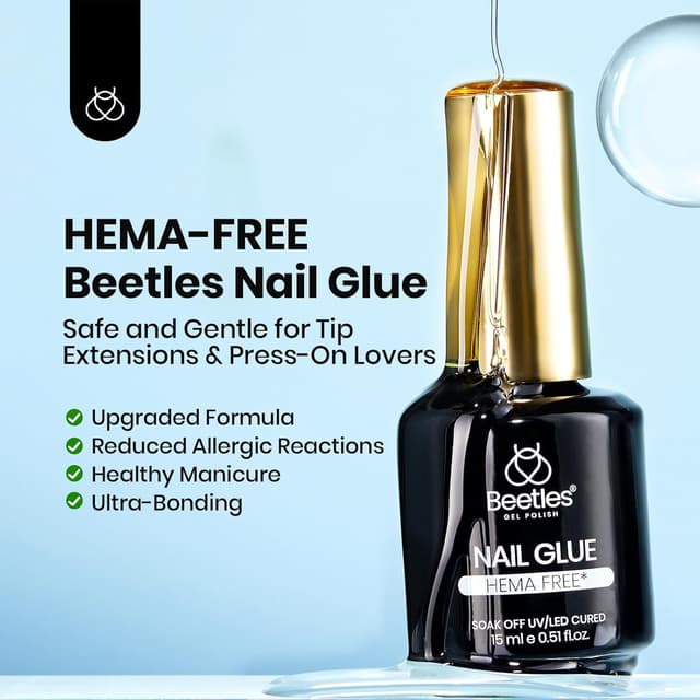 Detalle de Beetles Gel Polish Nail Glue Kit 15 ml