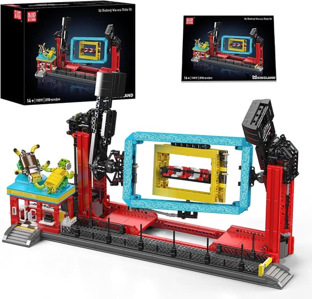 Thumbnail 6 de Mould King 11014 Großes Achterbahn-Modell 3646 Teile 🎢