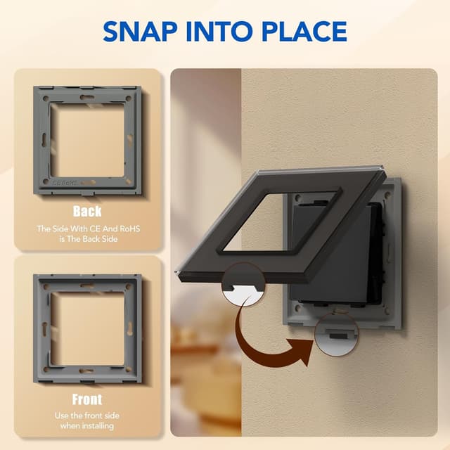 Thumbnail 4 de BSEED Interrupteur Va et Vient 1 gang 3 voies