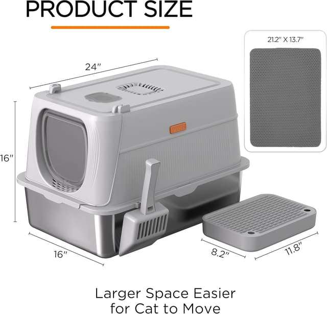 Detalle de Citylifehouse Citylife XL cat litter box 61 x 41 x 39 cm