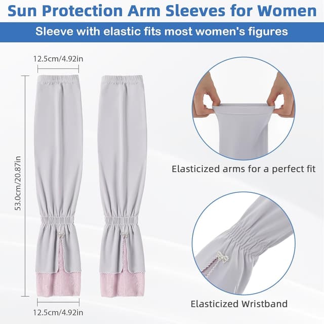 Thumbnail 1 de RainFlowwer UV Sun Protection Arm Sleeves for Women