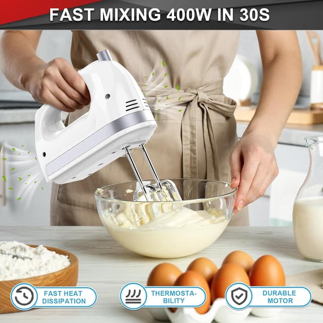 Thumbnail 4 de Lord Eagle Hand Mixer 400W Handheld Mixer
