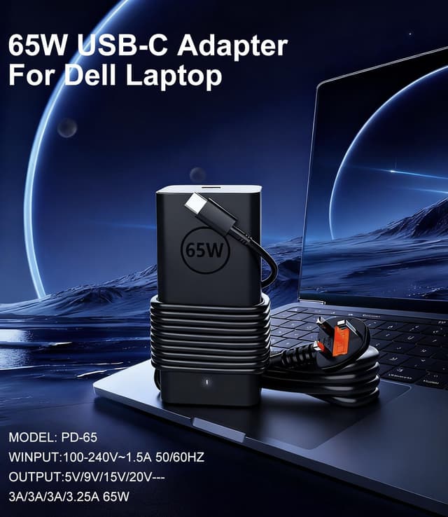 Detalle de Cluvox 65W USB C power adapter