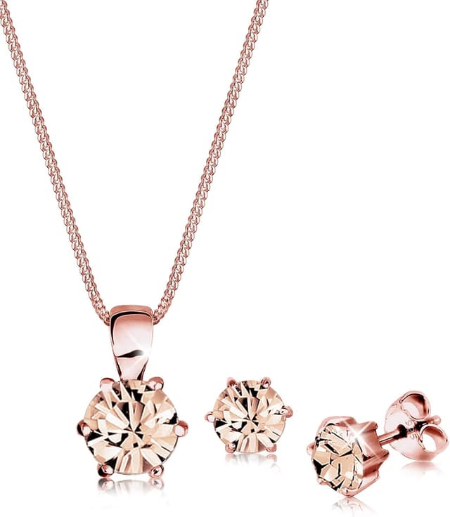 Detalle de Elli Schmuckset Rosé Silber 925
