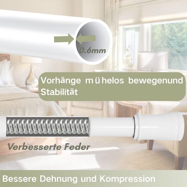 Thumbnail 2 de Venwemong Vorhangstange 85-160 cm 🪟