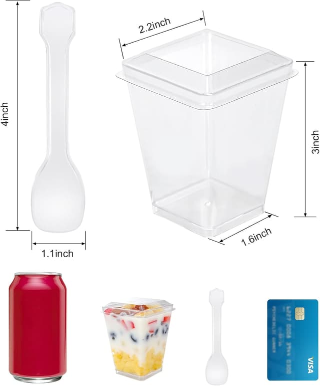 Detalle de FIFWVGP Dessert Cups 5 oz, 60 Count