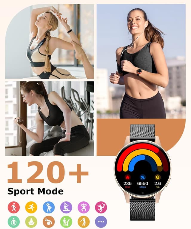 Thumbnail 2 de 2025 Reloj Inteligente Mujer con Siri y HRV