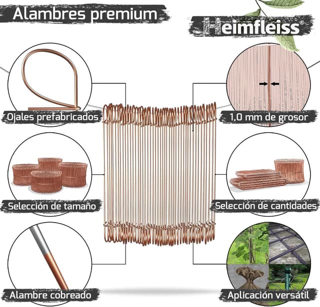 Thumbnail 3 de Heimfleiss atadora alambre 310 mm, set 1000 uds.