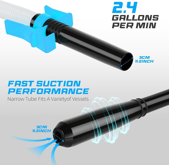 Thumbnail 5 de Portable Transfer Pump 2.4 GPM Electric Siphon Pump ⛽