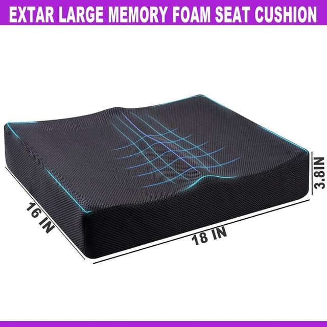 Thumbnail 1 de Yuwe Extra Large Memory Foam Seat Cushion