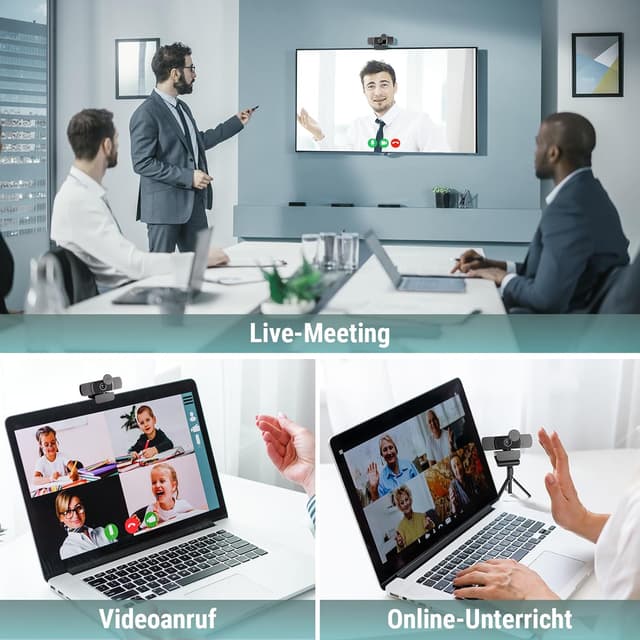 Thumbnail 6 de YIMONA 2K Webcam 85° Weitwinkel