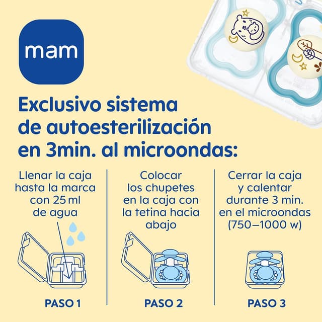 Thumbnail 5 de MAM Air Chupete Ventilado que Brilla en la Oscuridad 🌙