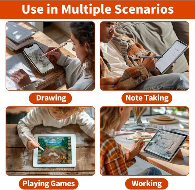 Thumbnail 6 de 10 PCS Stylus 2-in-1 Pen for Touchscreens