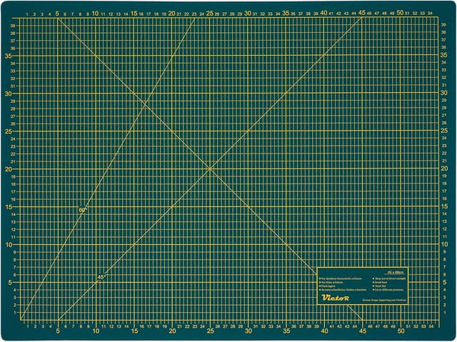 Thumbnail 6 de Victor Schneidematte grün/schwarz, 45×60 cm, 3-lagig, selbstheilend – A2-Schneideunterlage für Basteln & Nähen