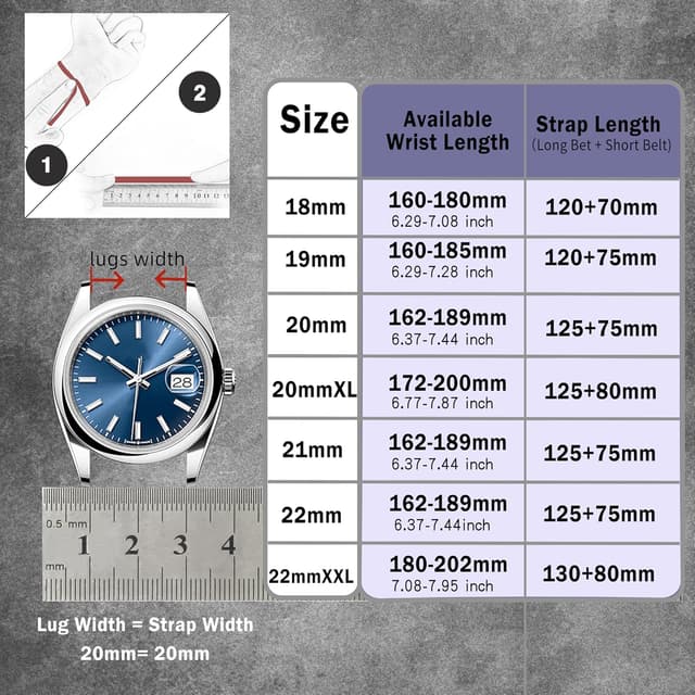 Thumbnail 6 de Gomvadr pflanzlich gegerbtes Leder Uhrenarmband (Schnellspanner) – Ersatzband in 18/19/20/21/22 mm