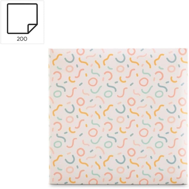 Detalle 2 de Memo-Album „Sprinkled“ für 200 Fotos im Format 10×15 cm (Snakes) – mit Beschriftungsfeld