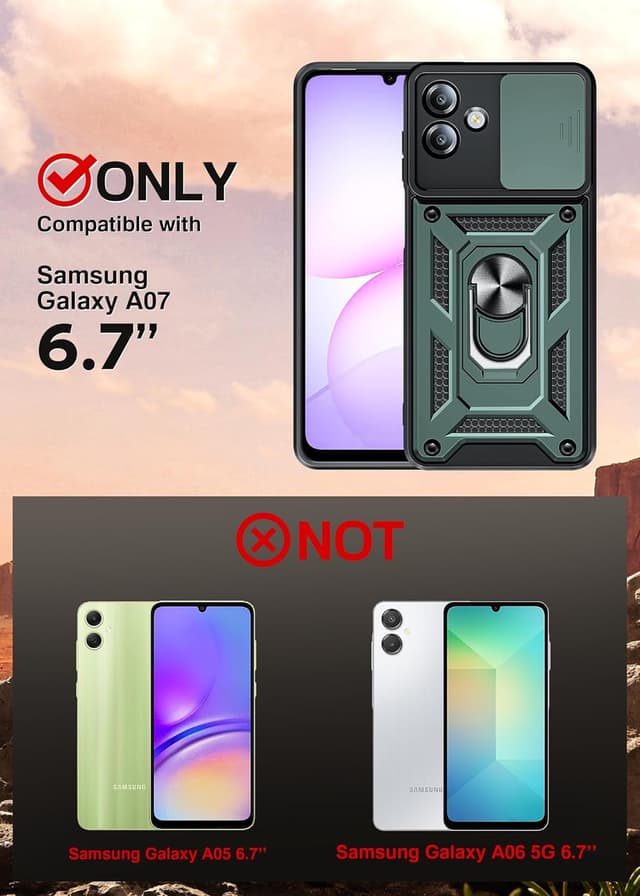 Thumbnail 1 de LeYi Galaxy A07 rugged case with camera slider