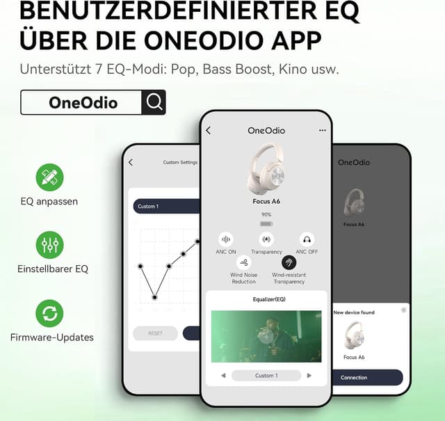 Thumbnail 6 de OneOdio Focus A6 Hybrid ANC Kopfhörer