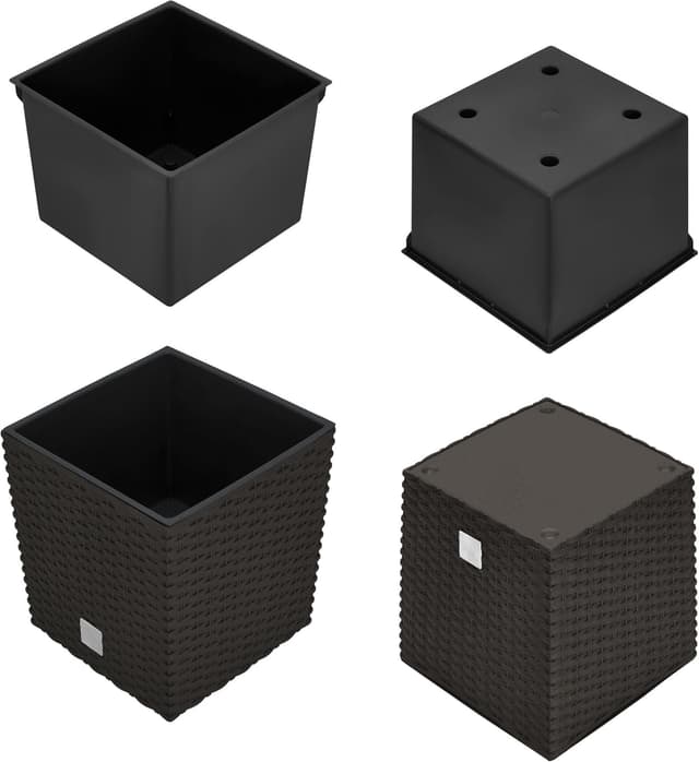 Thumbnail 5 de KOTARBAU Set 2 vasi rattan 6,8 L, altezza 20 cm