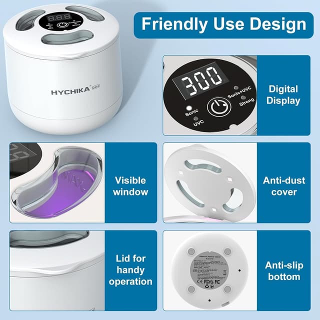 Thumbnail 5 de HYCHIKA Ultrasonic Retainer Cleaner 45kHz