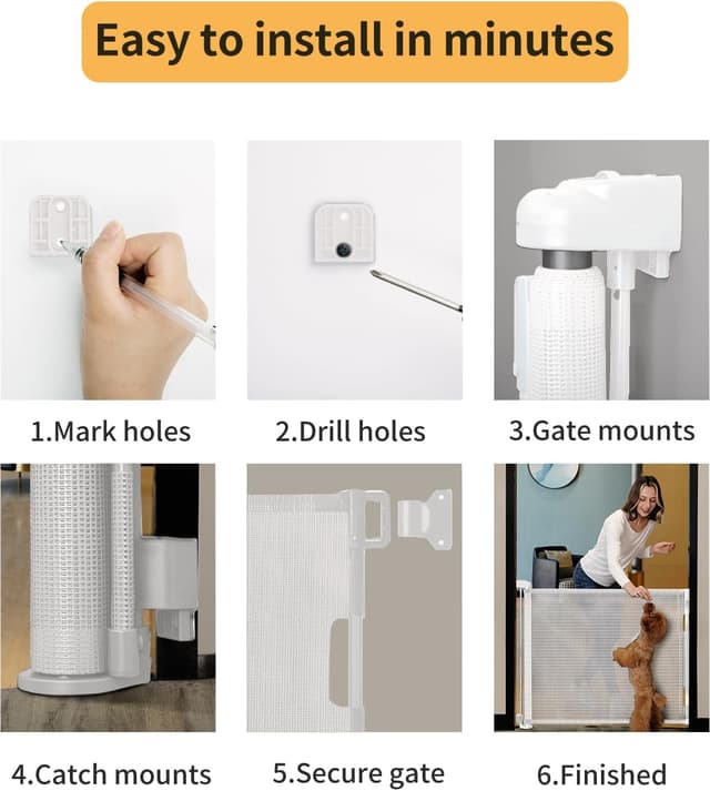 Thumbnail 4 de Retractable Baby Gate 140cm x 86cm