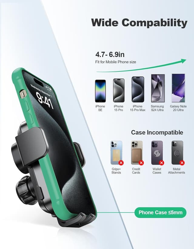 Thumbnail 5 de Glangeh 15W Wireless Car Charger for iPhone