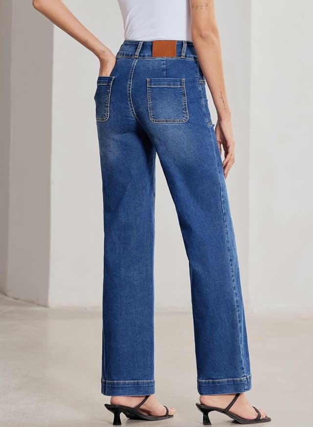 Detalle 2 de Sidefeel Women’s Wide Leg Jeans High Waisted