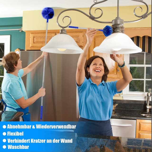 Detalle 2 de 7 Teiliges Staubwedel Teleskop Waschbar