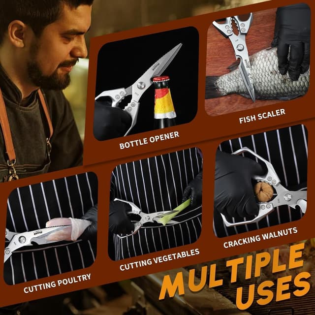 Thumbnail 4 de HUUSK Stainless Steel Kitchen Scissors