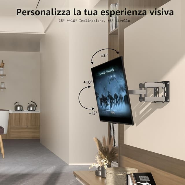 Thumbnail 3 de BONTEC Supporto TV da 23–70" inclinabile fino a 45 kg