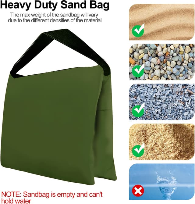 Thumbnail 5 de EMART Grüne Sandsäcke 4er-Pack – Sandsack 🎥