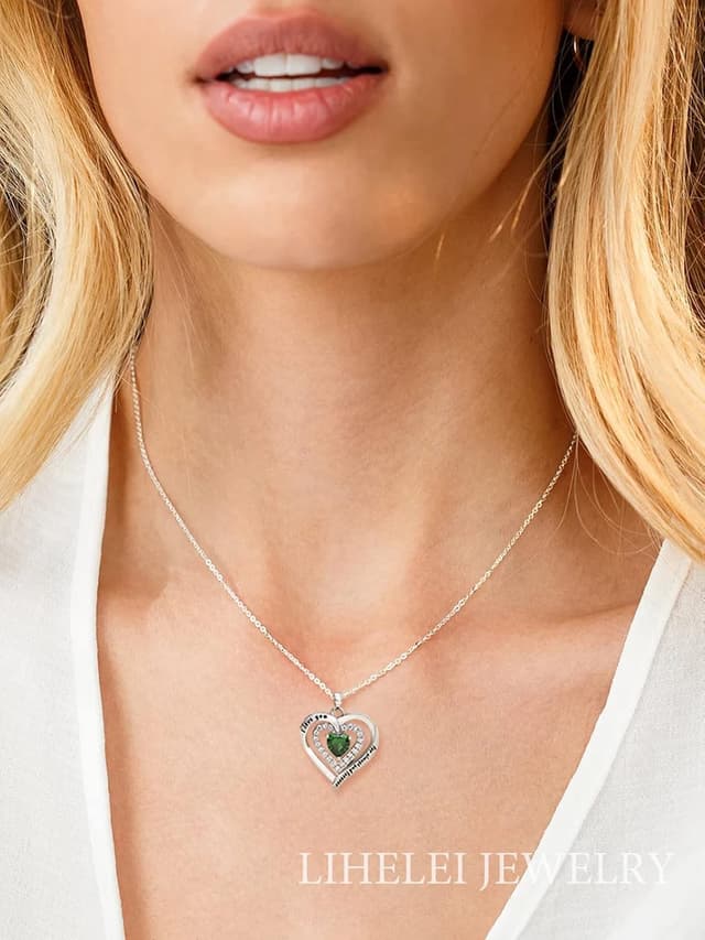 Detalle de LIHELEI Kette 40+5 cm Herzanhänger