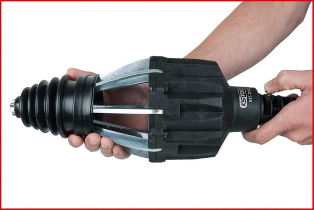Detalle de KS Tools 515.3100 divaricatore ad aria compressa per montaggio cuffie asse