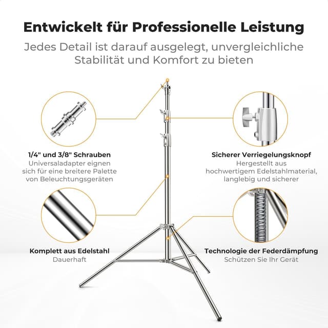 Thumbnail 4 de K&F CONCEPT 280cm Lichtstativ