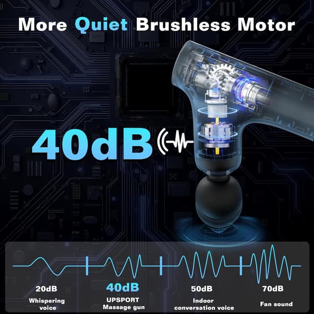 Detalle 1 de UPSPORT massaggiatore a percussione 4 testine