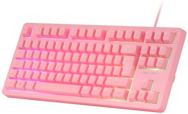 Detalle 2 de MARSGAMING MCP-RGB3 Gaming-Set (RGB-Tastatur, RGB-Maus 3200 DPI, Over-Ear-Headset, XXL-Mousepad) Pink