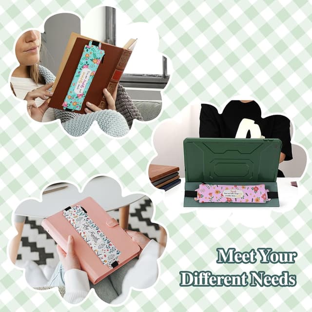 Detalle 2 de MoKo set di 4 portapenne elastici per taccuino in pelle PU con fascia regolabile