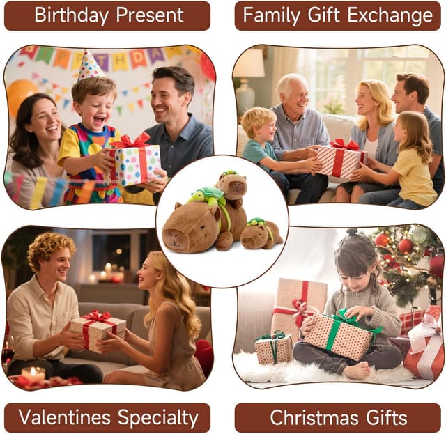 Detalle 2 de SQEQE Capybara Kuscheltier 25 cm